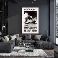 Coast Guard Ship in Ice Military Recruitment Poster