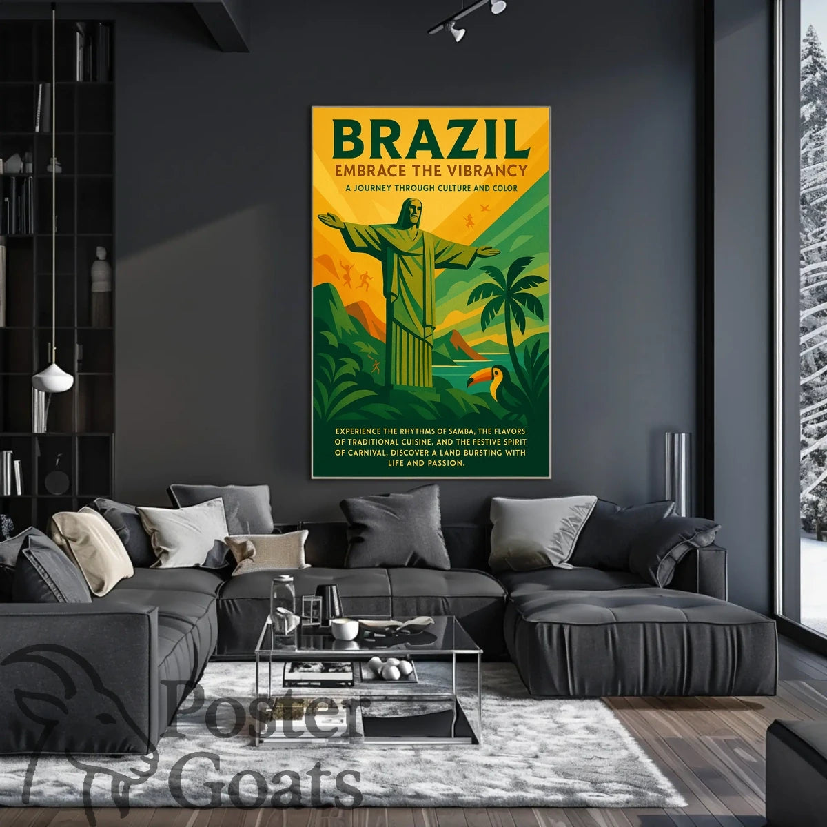 Brazilian Vibrancy and Culture Travel Poster