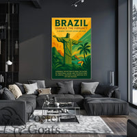 Brazilian Vibrancy and Culture Travel Poster