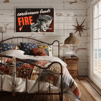 Carelessness Breeds Fire Poster PosterGoat