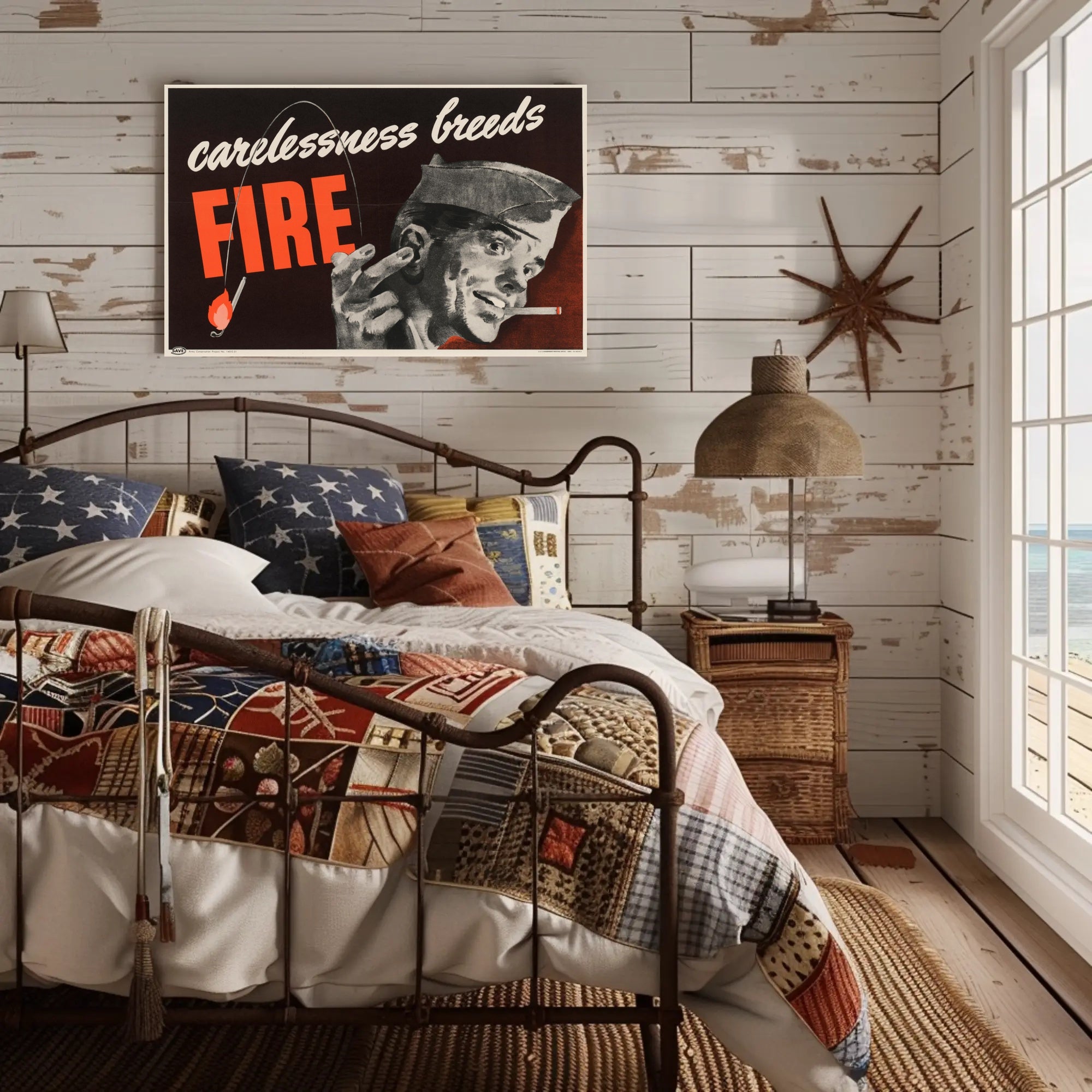 Carelessness Breeds Fire Poster PosterGoat