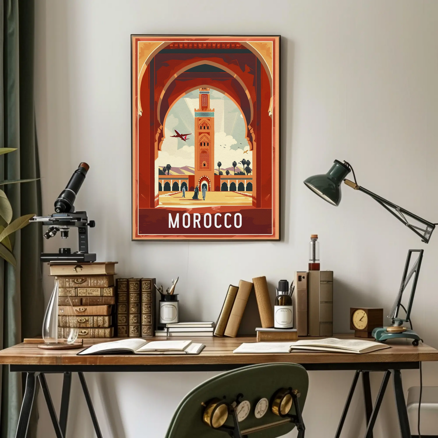 Morocco Vintage Travel Poster