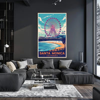 Santa Monica Beach Poster
