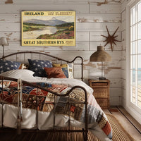 Vintage Ireland Poster: Serene River Scene PosterGoat