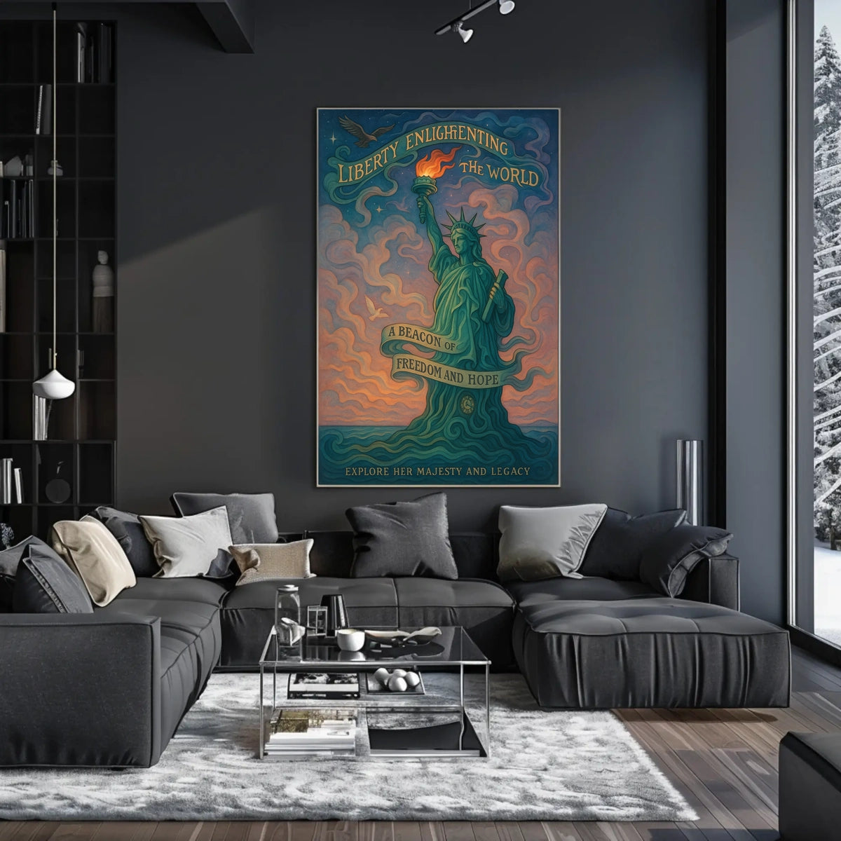Liberty Enlightening the World Artistic Poster