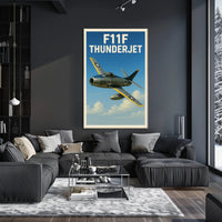 F11F Thunderjet Poster PosterGoat