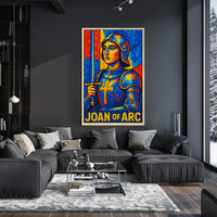 Joan Of Arc A Stained Glass Tribute Poster