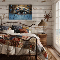 Surreal Face with Eyes Fantasy or Mythology Poster