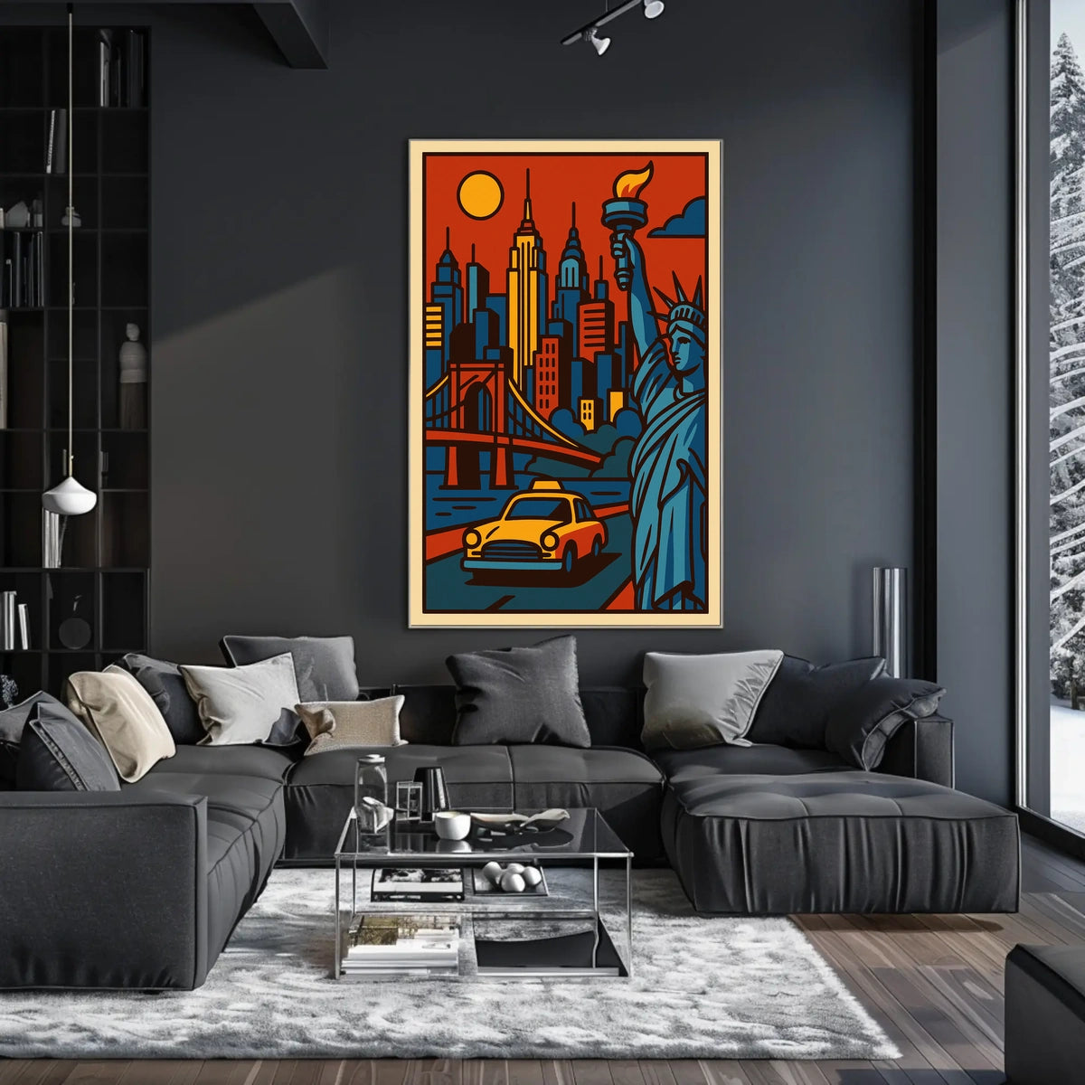 New York City Urban Icons Deluxe Poster Pop Art Wall Art