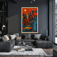 New York City Urban Icons Deluxe Poster Pop Art Wall Art