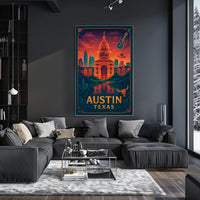 Austin's Vibrant Spirit Poster