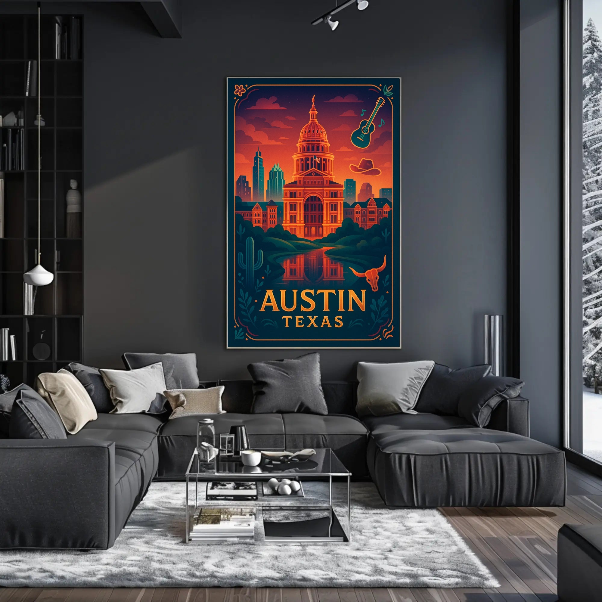 Austin's Vibrant Spirit Poster