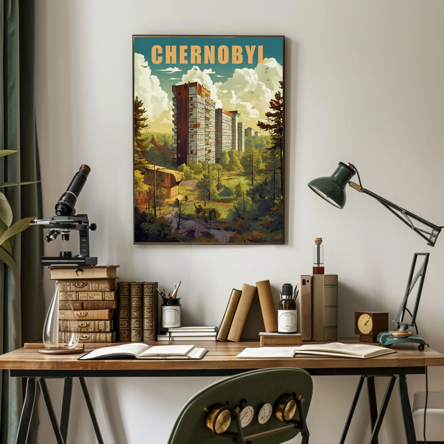 Chernobyl Vintage Travel Poster