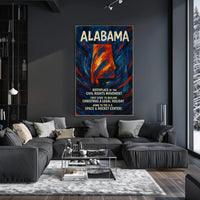 Alabama A Historic and Cultural Hub Poster