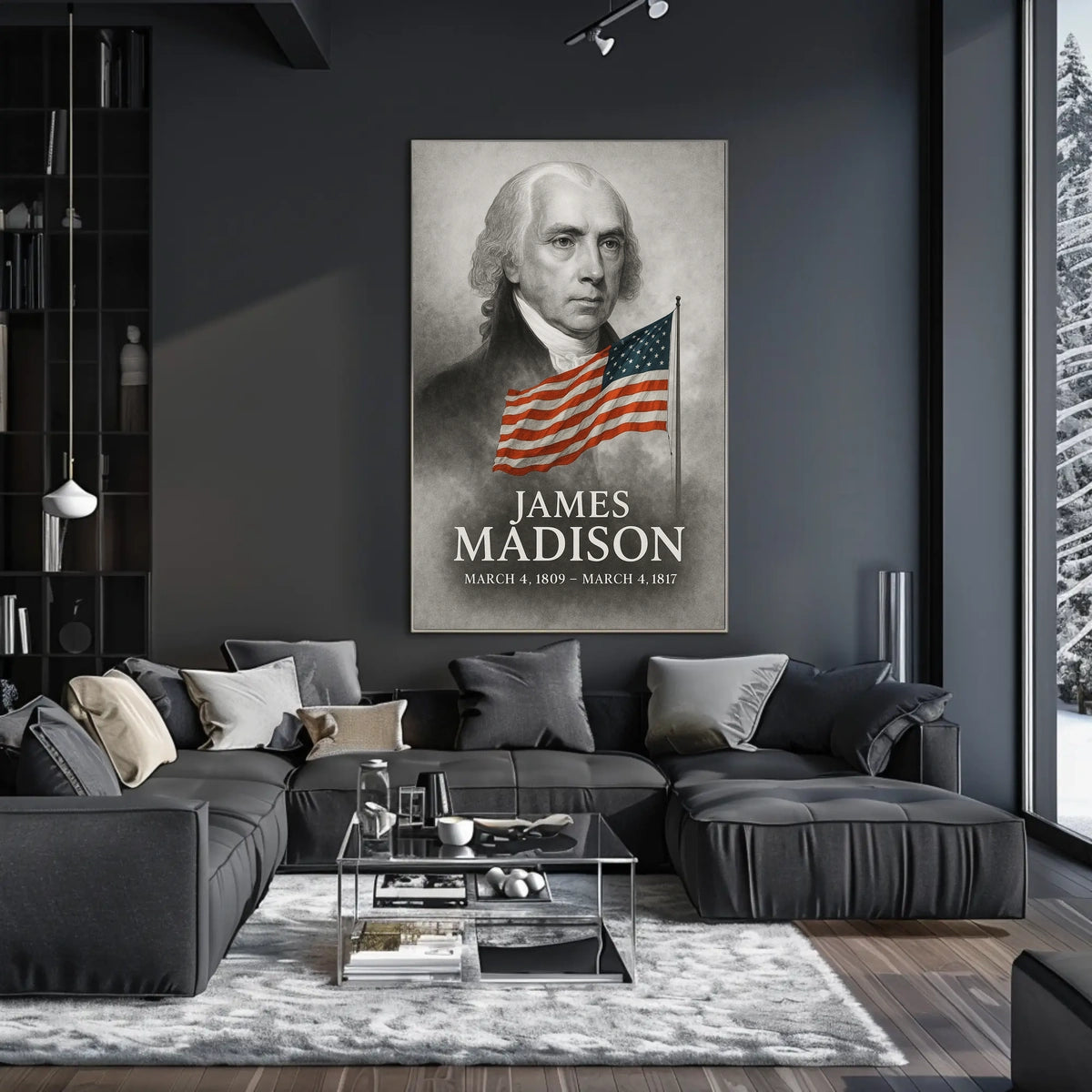 James Madison 4th President of the United States Reflections Poster