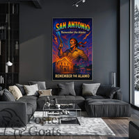 Battle of the Alamo Defiant Spirit Cultural or Heritage Poster