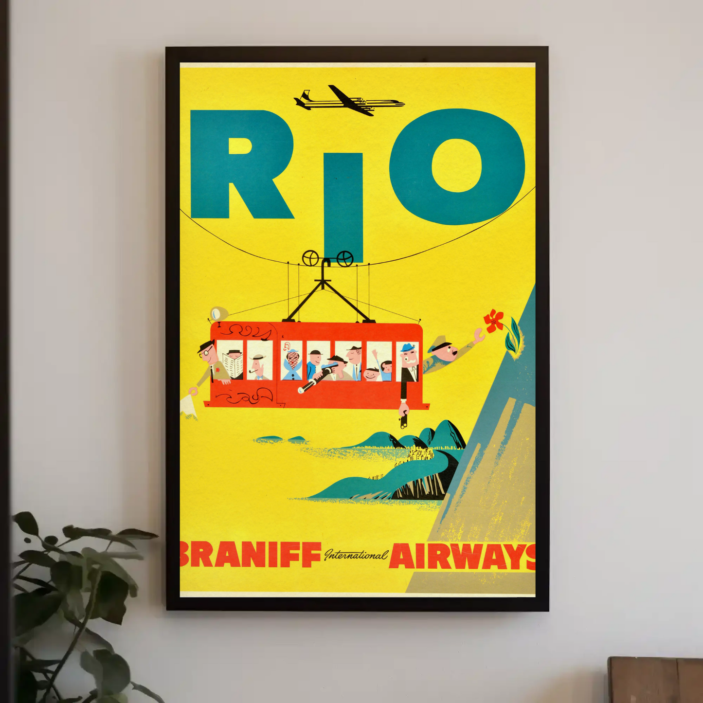 Rio Braniff International Airways Poster