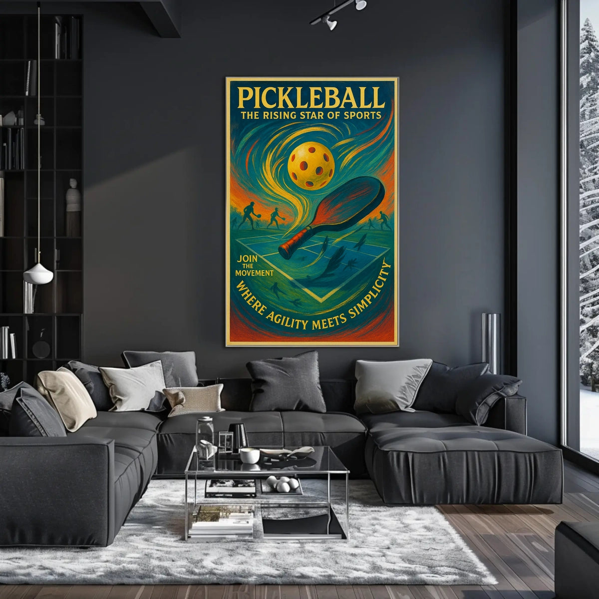 Pickleball The Rising Star of Sports Poster