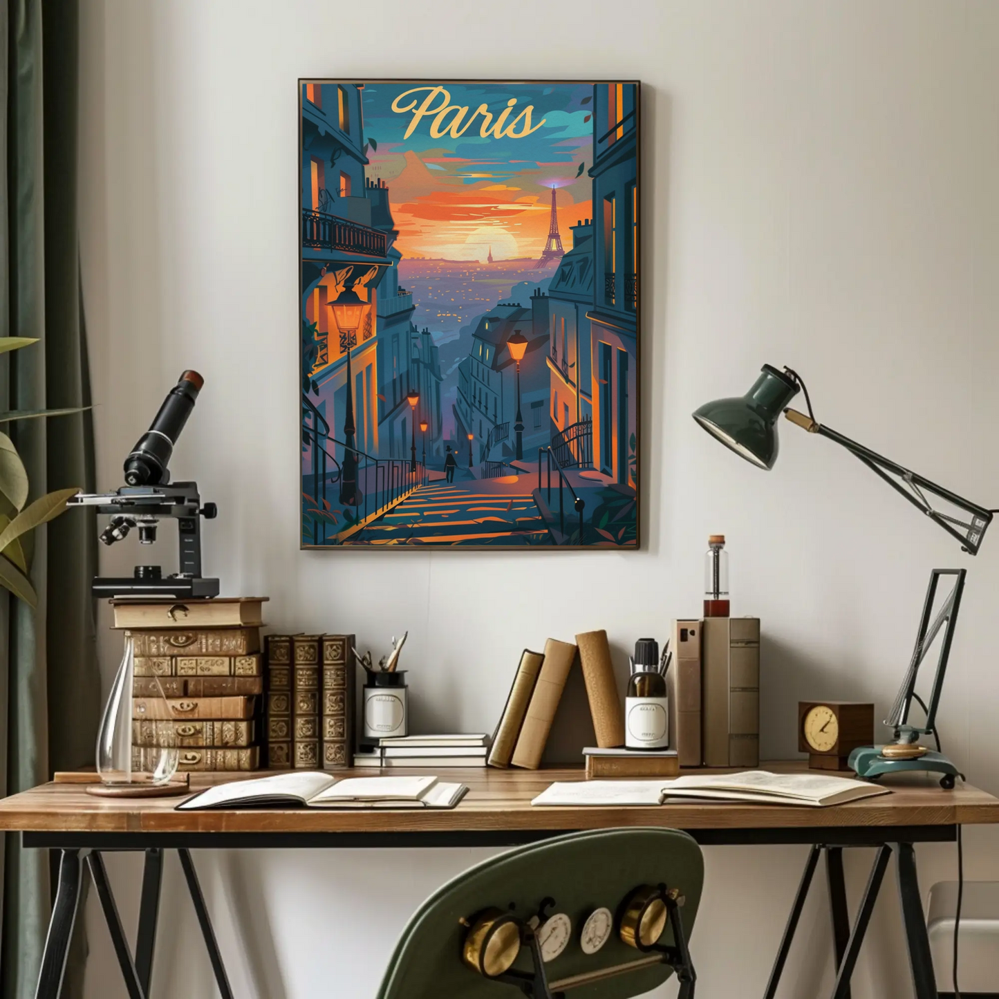 Paris – Sunset Eiffel Tower from Hill View