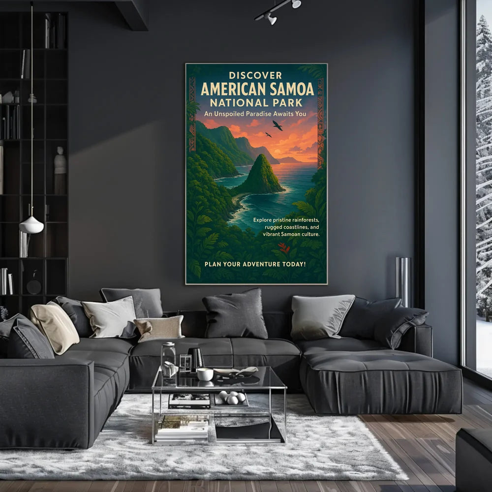 Discover American Samoa National Park Adventure Poster