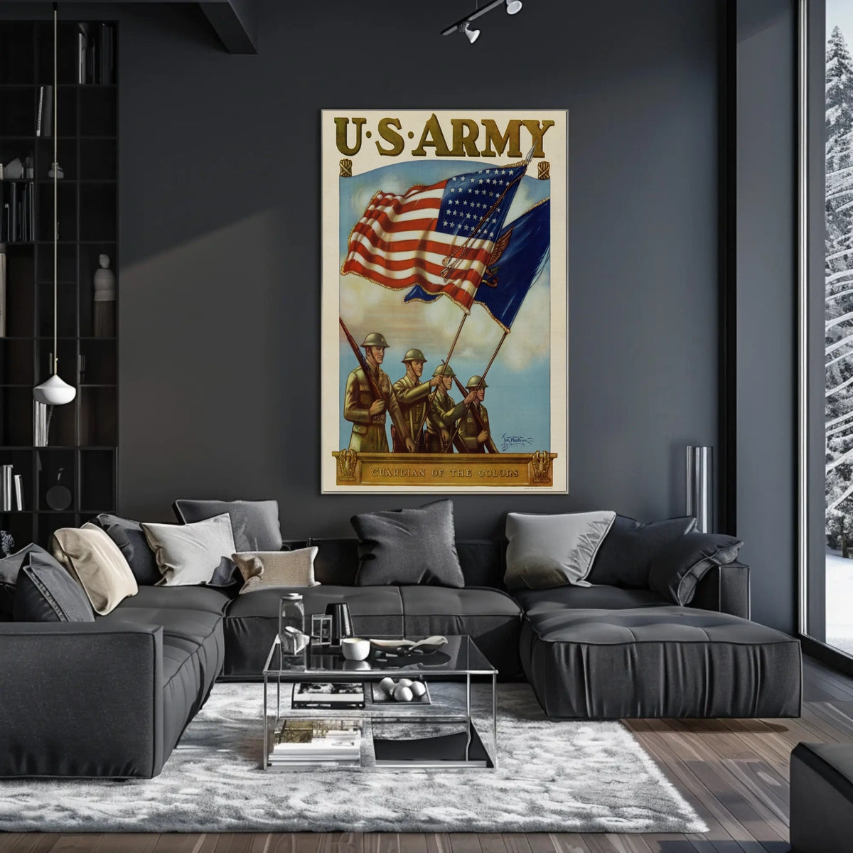 U.S. Army Patriotic Vintage Military Recruitment Poster