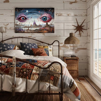 Surreal Dreamscape Eyes: Artistic Poster