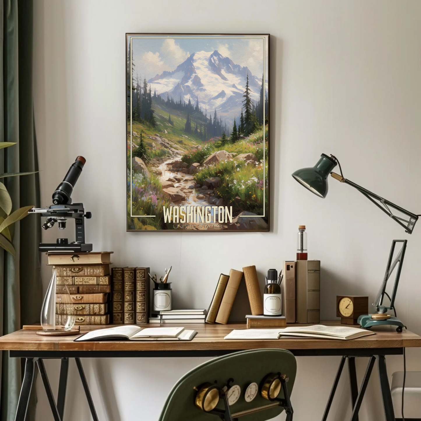 Washington United States Vintage Poster