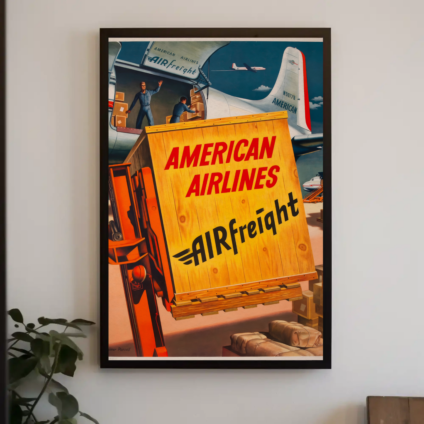 American Airlines Airfreight Poster