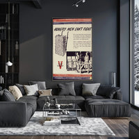 Hungry Men Can't Fight WWII Conservation Poster