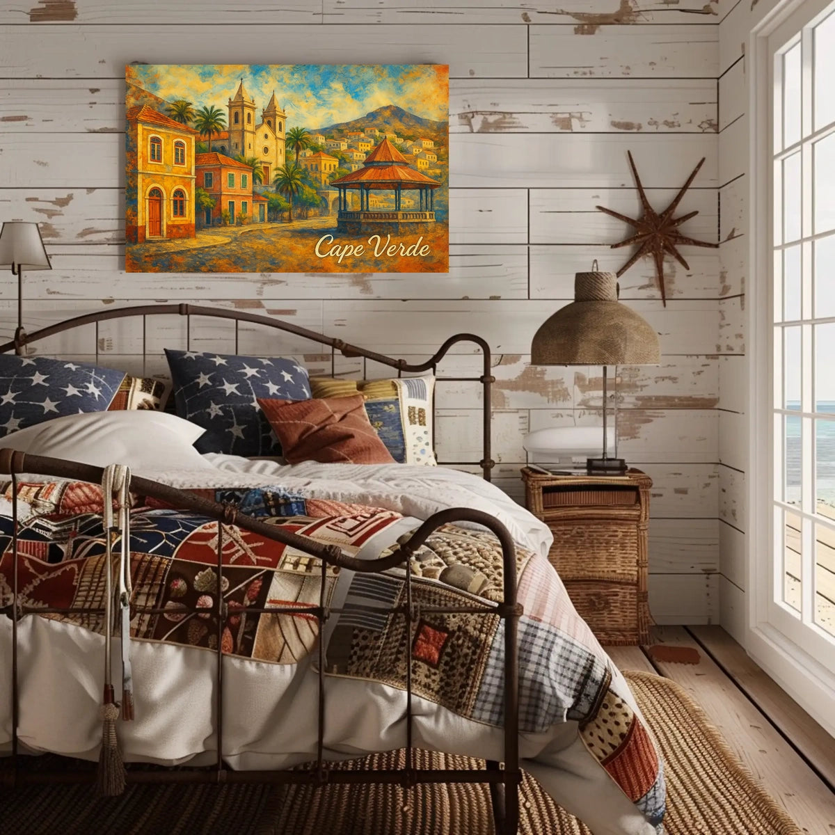 Cape Verde Scenic Illustration Poster