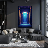 Ancient Temple Fantasy Adventure Art Poster