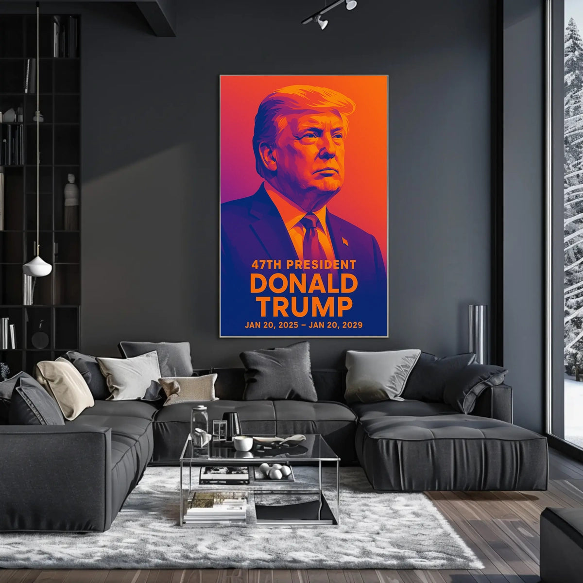 Trump Visionary Collector Vibrant Hues Pop Art Poster
