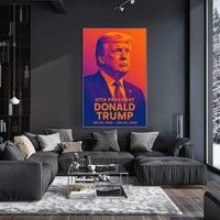 Trump Visionary Collector Vibrant Hues Pop Art Poster