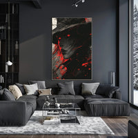 Mystical Winter Fox on Serene Mountain Cliff PosterGoat