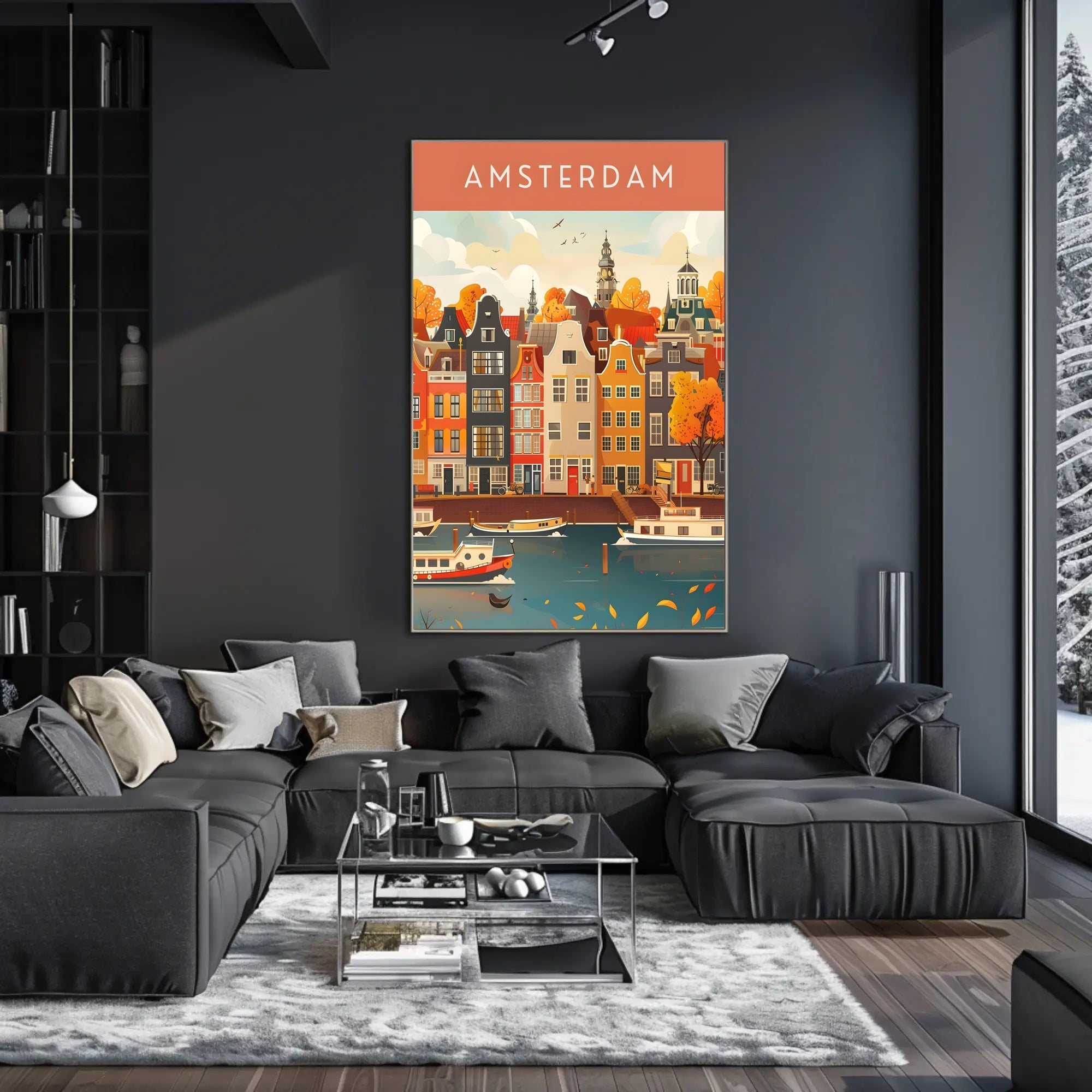 Autumn in Amsterdam Poster