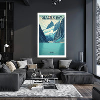 Glacier Bay National Park Vintage Travel Poster