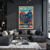 Motor City Detroit, MI Poster