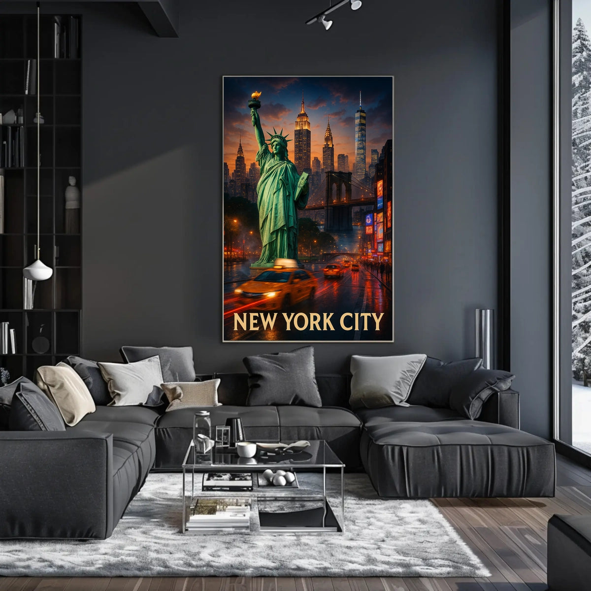 Statue of Liberty New York City Poster Classic Wall Art