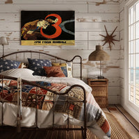 Propaganda Poster Depicting WWII Struggle Poster