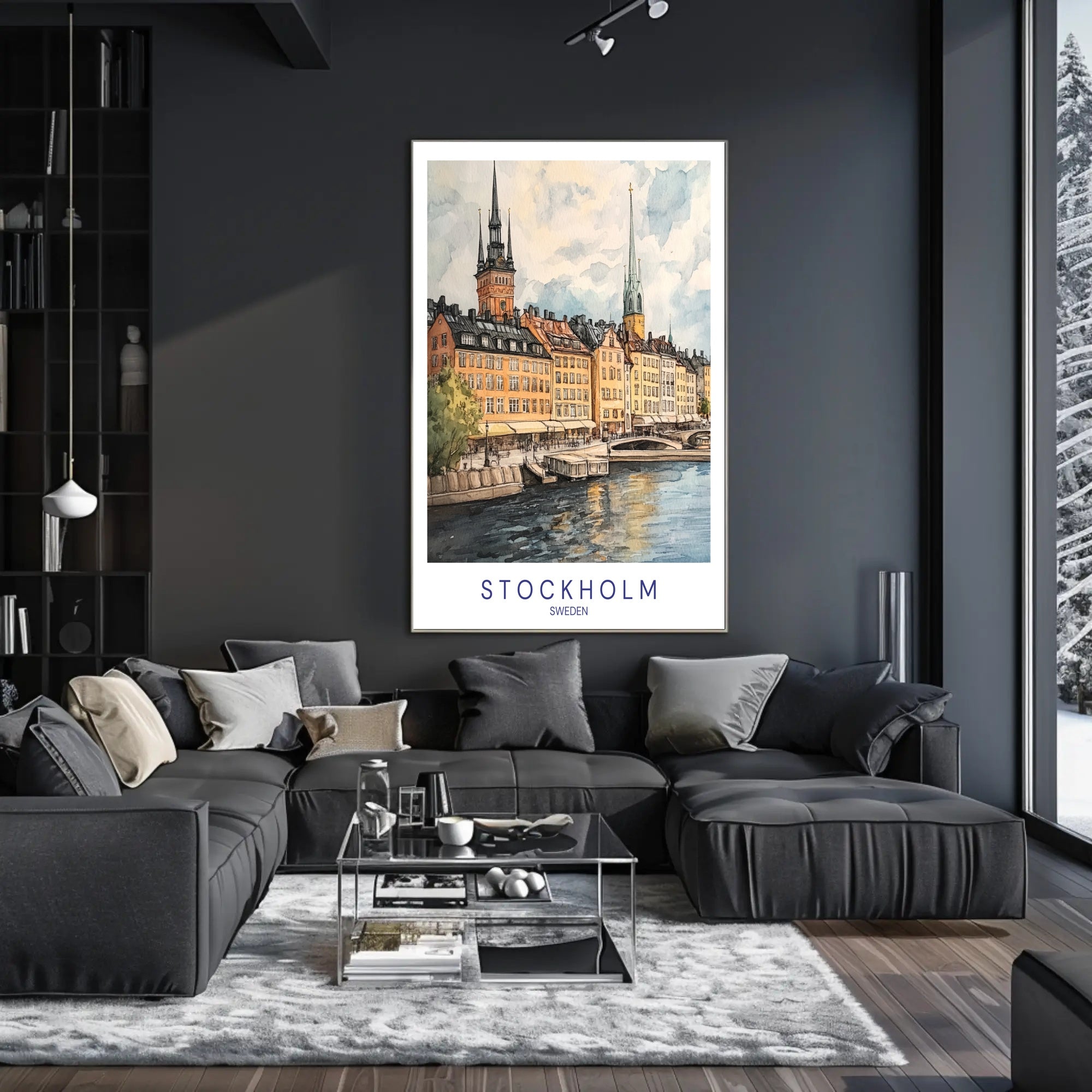 Scenic Stockholm Poster PosterGoat