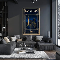 Las Vegas The Entertainment Capital Poster PosterGoat