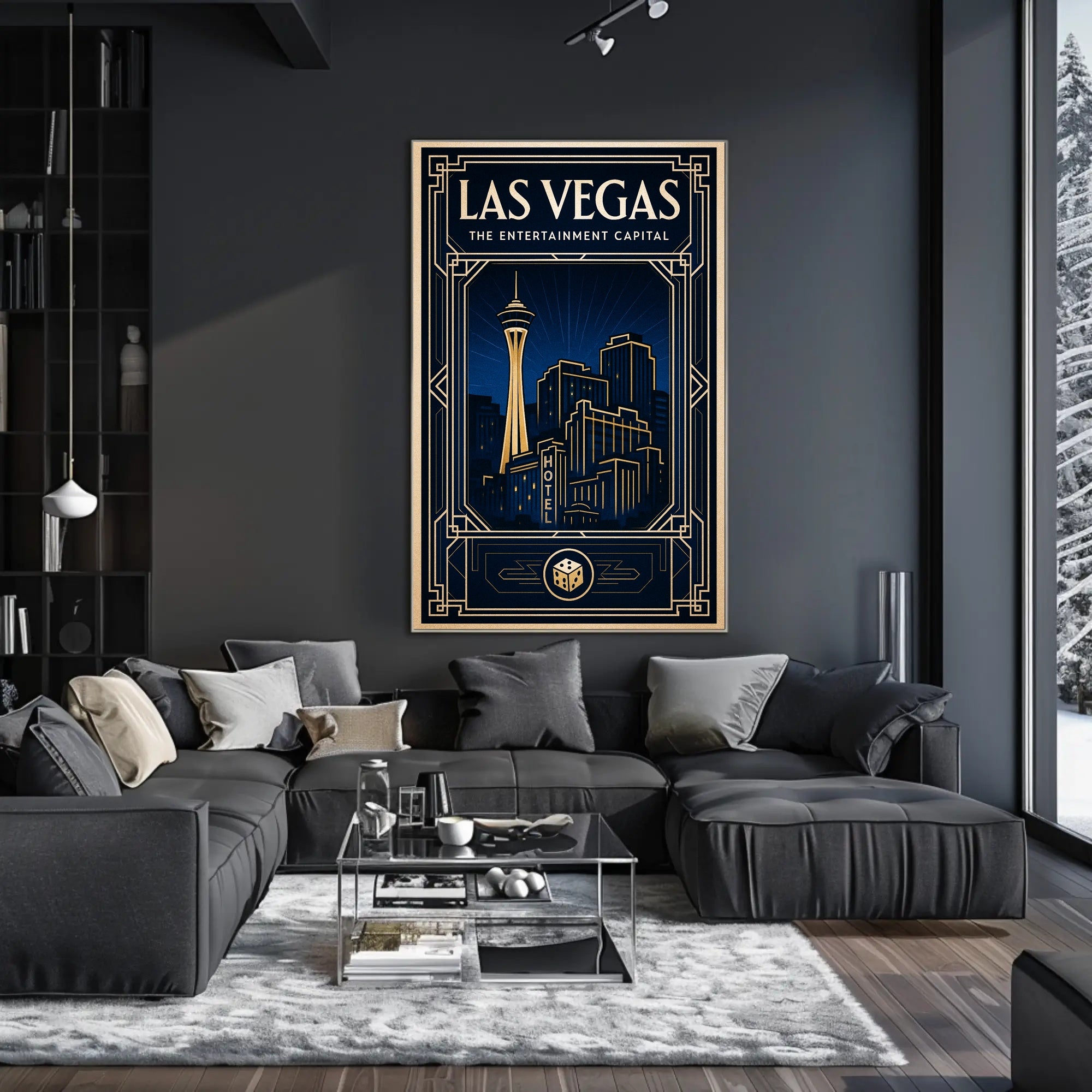 Las Vegas The Entertainment Capital Poster PosterGoat