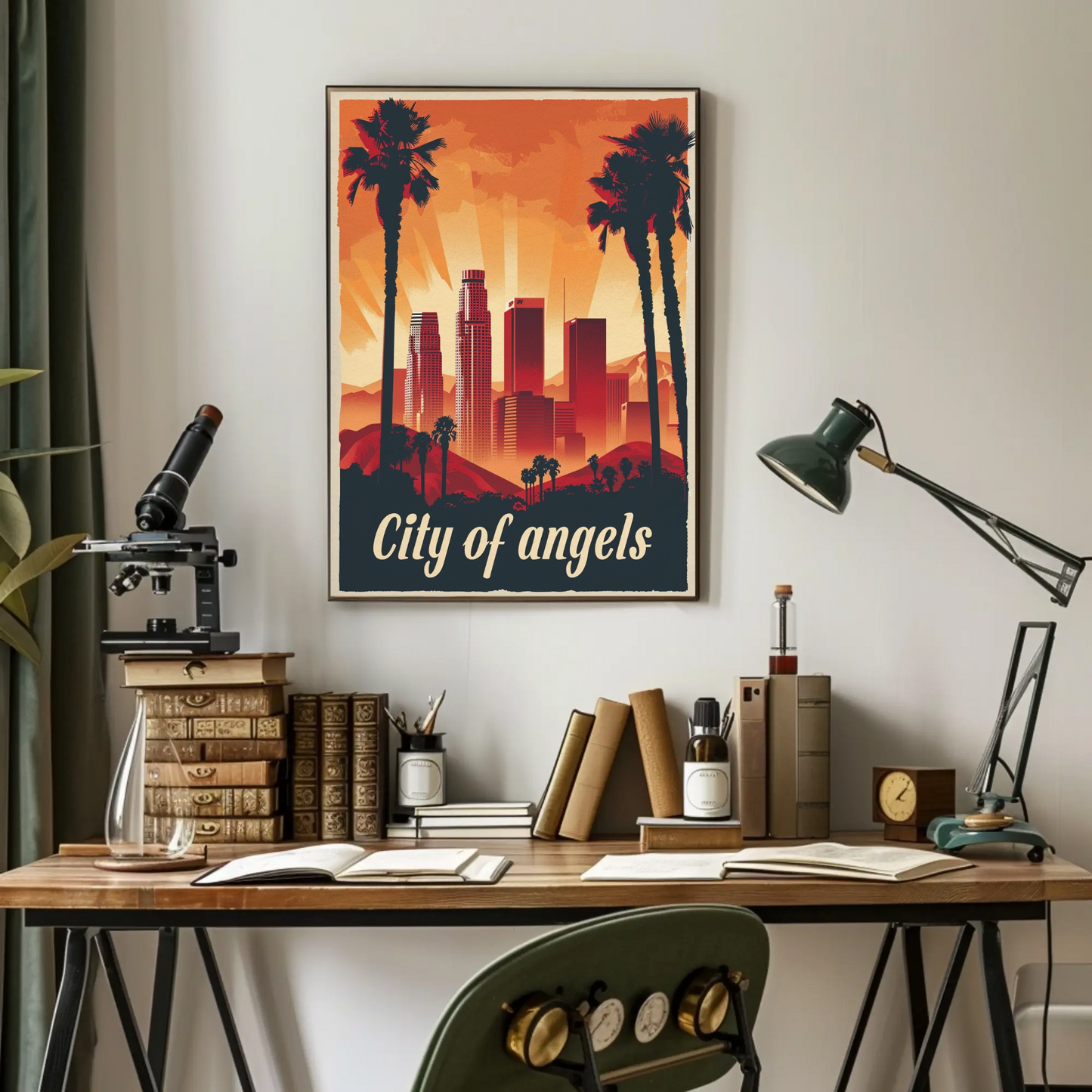 City of Angels Los Angeles Vintage Poster