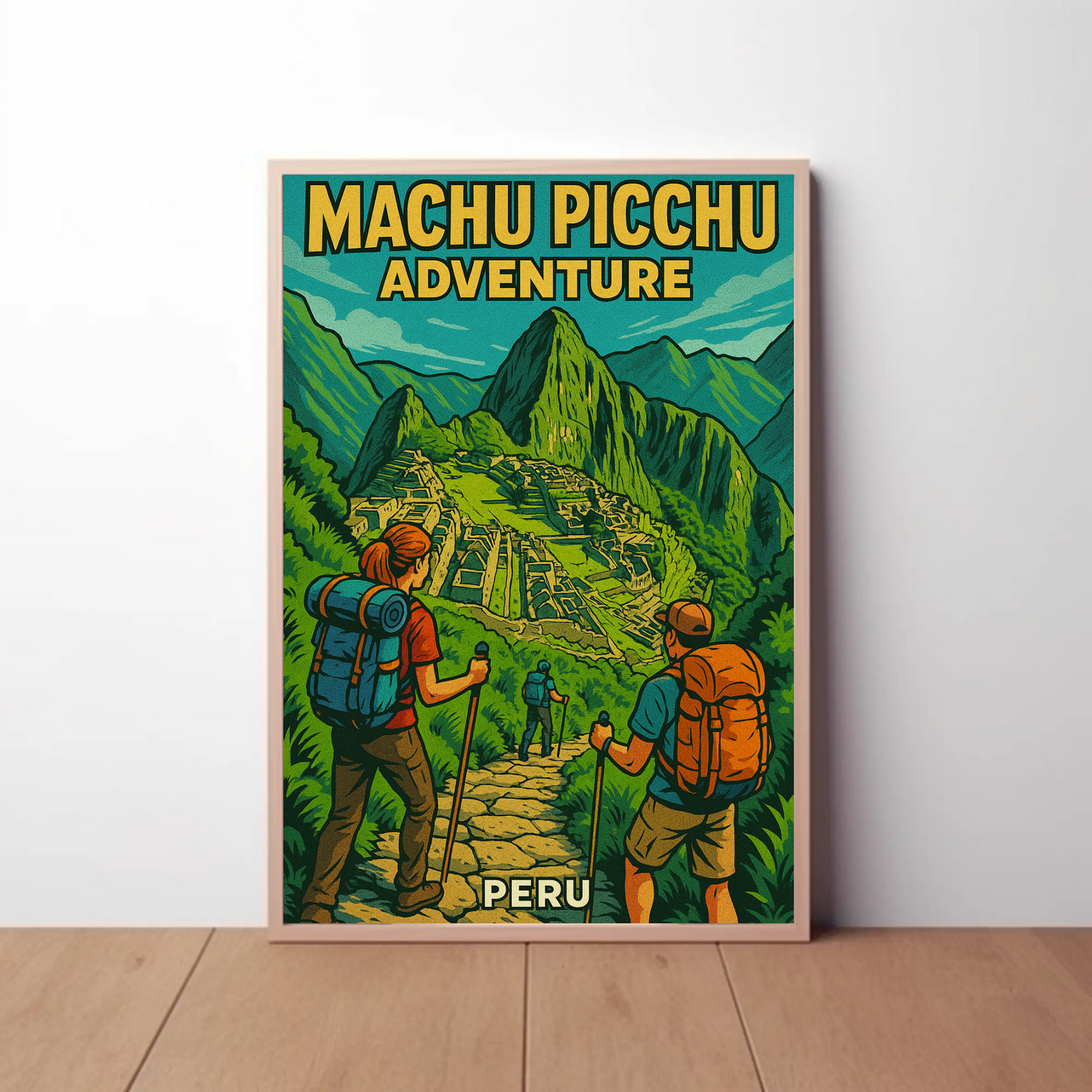 Machu Picchu Peru Hiking Adventure Travel Poster Poster