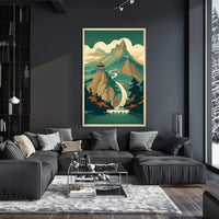 Tranquil Mountain Retreat Poster