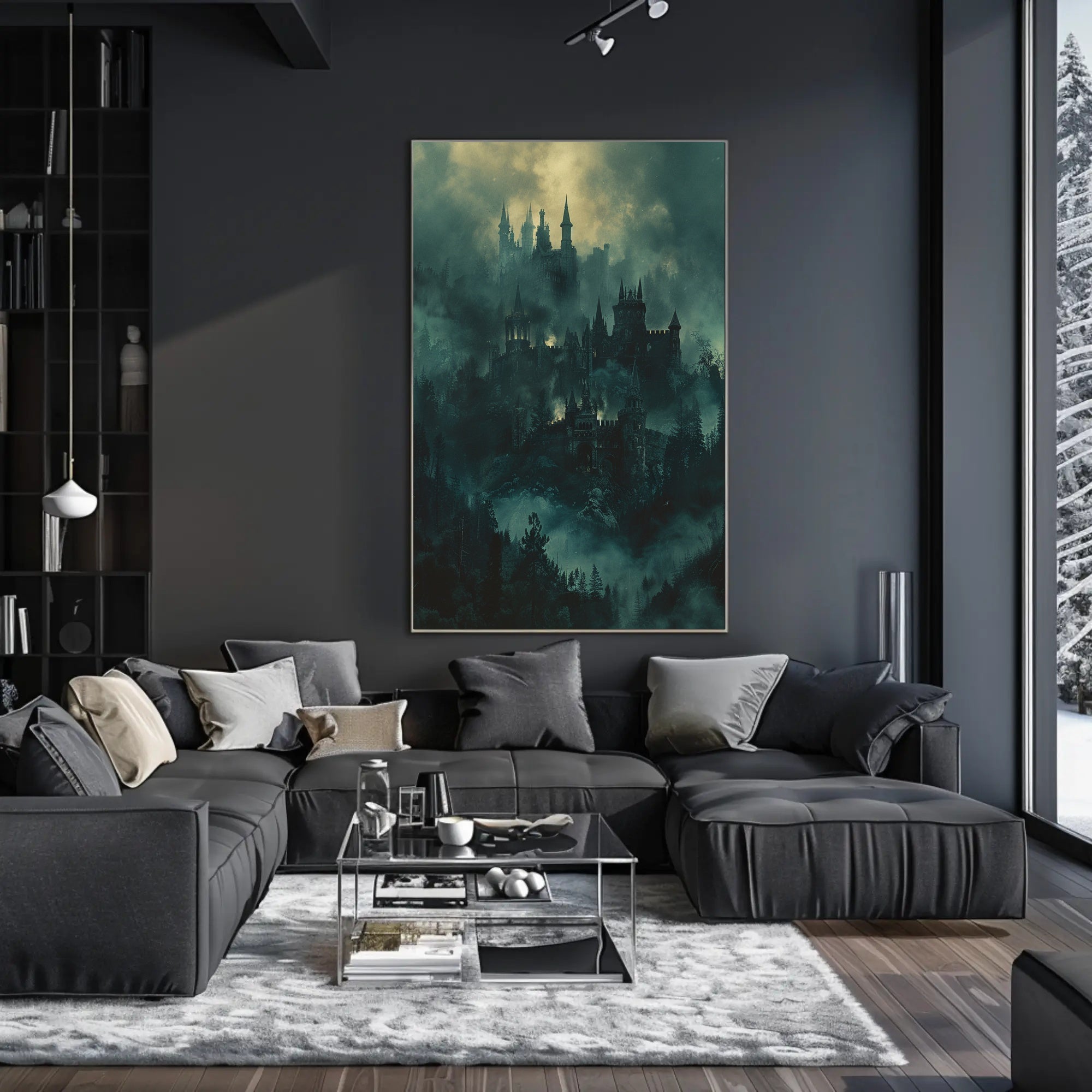 Whimsical Llama Glasses Pencil Art Poster Print PosterGoat