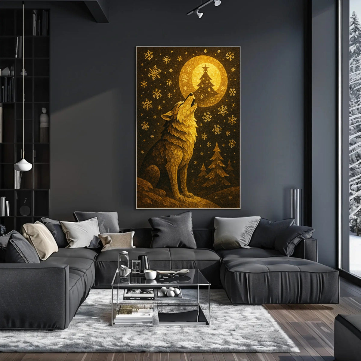 Howling at the Winter Moon Poster