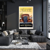 Opel Super 6 Advertisement Poster