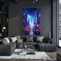 Futuristic Cityscape Poster
