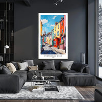 Portobello Road Impressionistic Urban or Cityscape Poster PosterGoat